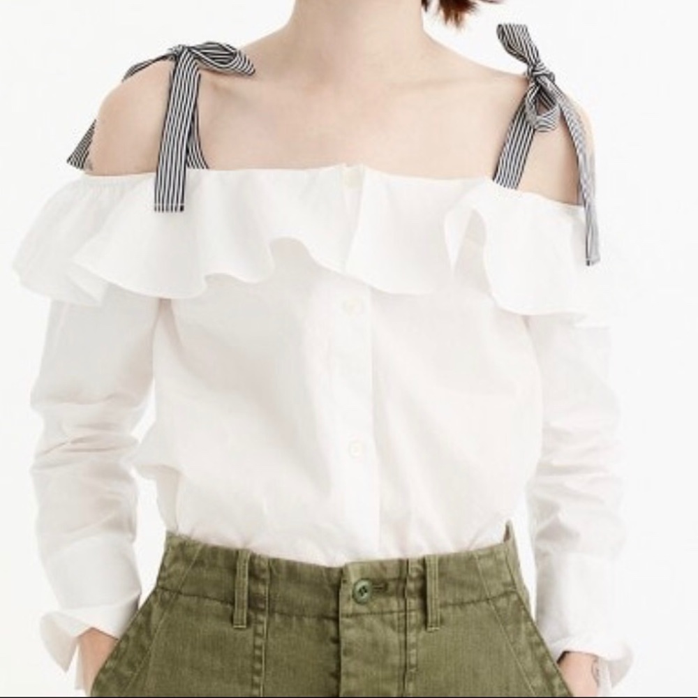 J.Crew Cold Shoulder Shirt